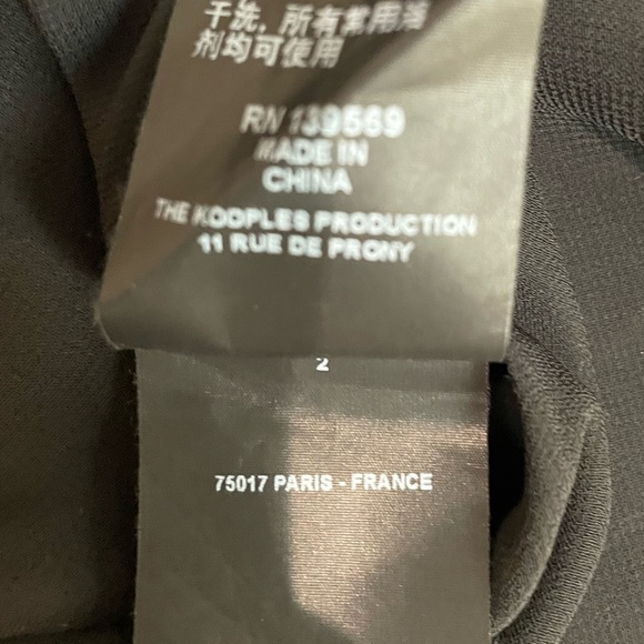 ECU The Kooples Grommet Detail Mini Skirt in Black Size XXS - Picture 11 of 11